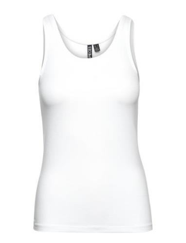 Pcsirene Tank Top Noos Tops T-shirts & Tops Sleeveless White Pieces