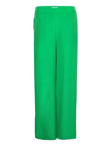 Ayame Pants Bottoms Trousers Wide Leg Green Minus