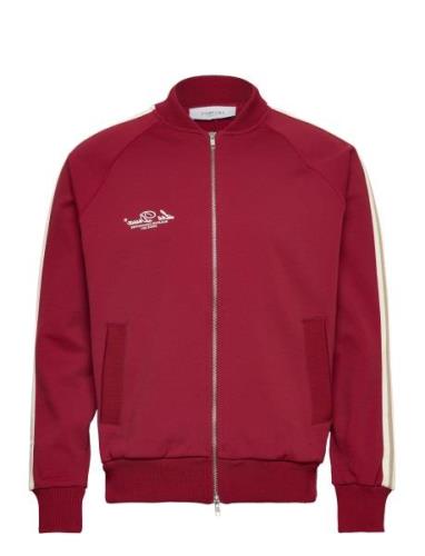 Sterling Track Jacket Tops Sweat-shirts & Hoodies Sweat-shirts Burgund...