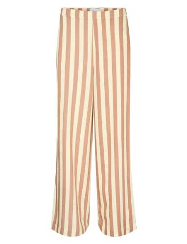 Nushadow Pants Bottoms Trousers Wide Leg Beige Nümph