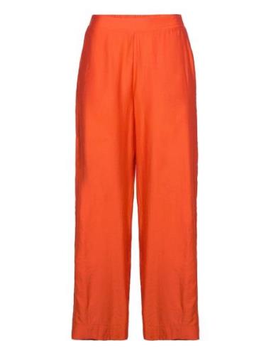 Nupil Pants Bottoms Trousers Wide Leg Orange Nümph