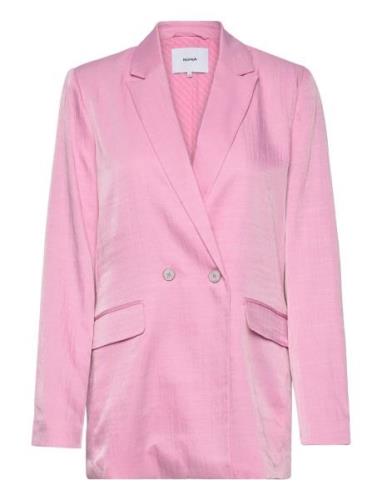 Nurachel Blazer Blazers Double Breasted Blazers Pink Nümph