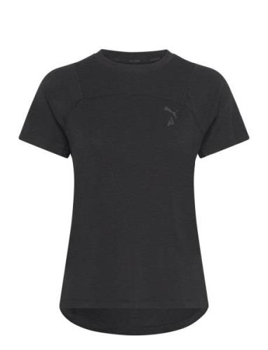 W Seasons Wool Ss Tee Sport T-shirts & Tops Short-sleeved Black PUMA