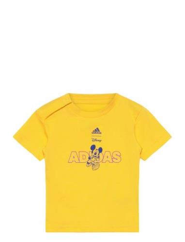 I Dy Mm T Sport T-shirts Short-sleeved Yellow Adidas Sportswear