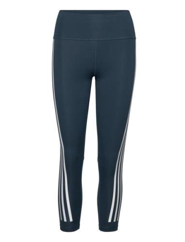 Opt Ticons 7/8T Sport Running-training Tights Blue Adidas Performance