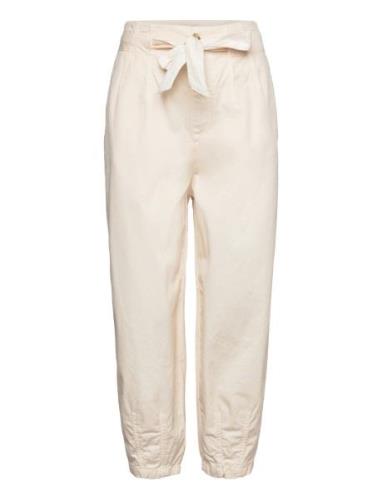 C_Tapita-D Bottoms Trousers Wide Leg Cream BOSS