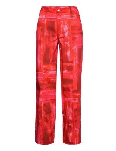 Ipek Frida Pants Bottoms Trousers Straight Leg Red Hosbjerg