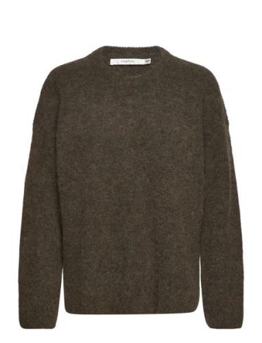 Alphagz Roundneck Tops Knitwear Jumpers Brown Gestuz