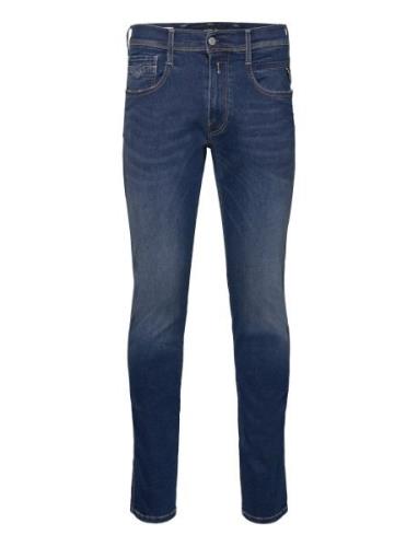 Anbass Trousers Slim Hyperflex Original Bottoms Jeans Slim Blue Replay