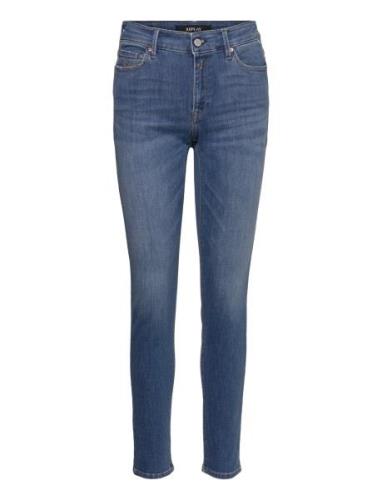 Luzien Trousers Skinny High Waist Bottoms Jeans Skinny Blue Replay