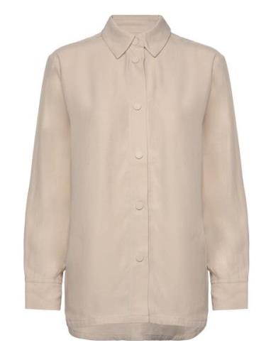 Pamaiw Shirt Tops Shirts Long-sleeved Beige InWear