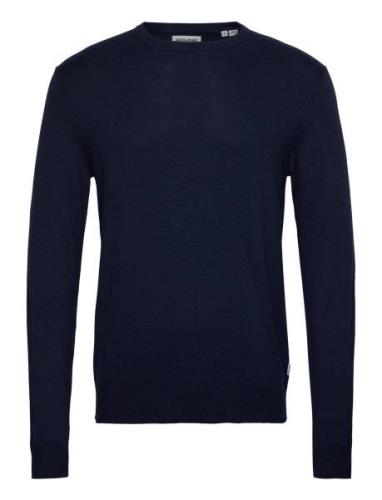 Jjeemil Knit Crew Neck Noos Tops Knitwear Round Necks Navy Jack & J S