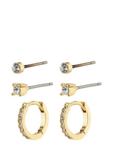 Sia Recycled Crystal Earrings 3-In-1 Set Accessories Jewellery Earring...