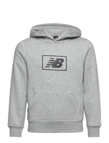 Nb Essentials Hoodie Sport Sweat-shirts & Hoodies Hoodies Grey New Bal...