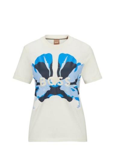 Ehanni1 Tops T-shirts & Tops Short-sleeved White BOSS