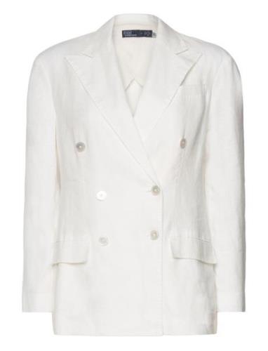 Pd Linen-Blz Blazers Double Breasted Blazers White Polo Ralph Lauren