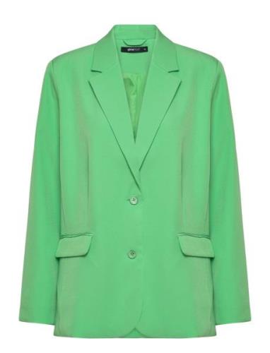 Jane Blazer Blazers Single Breasted Blazers Green Gina Tricot