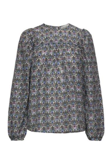 Justy Tops Blouses Long-sleeved Multi/patterned Munthe