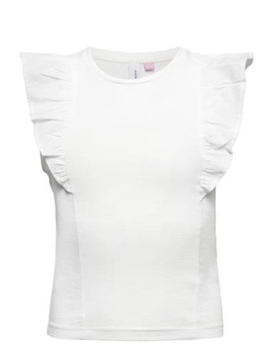 Vmlola Sl Ruffle Top Jrs Girl Tops Blouses & Tunics White Vero Moda Gi...