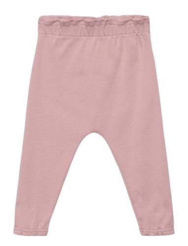 Pants W. Frills, Powder Bottoms Trousers Pink Smallstuff