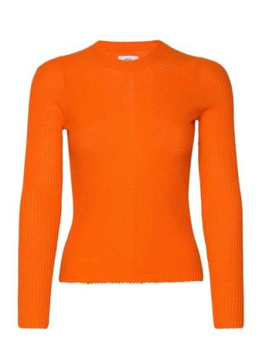 Enstrawberry Ls Knit 6981 Tops Knitwear Jumpers Orange Envii