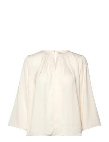 Notoiw Blouse Tops Blouses Long-sleeved Cream InWear