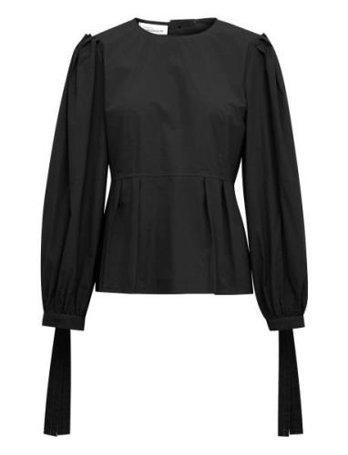 Klarakb Top Tops Blouses Long-sleeved Black Karen By Simonsen