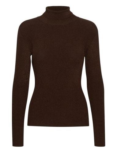 Silvigz Rollneck Tops Knitwear Turtleneck Burgundy Gestuz