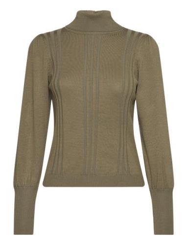 Srmorgan Rollneck Knit Tops Knitwear Turtleneck Green Soft Rebels