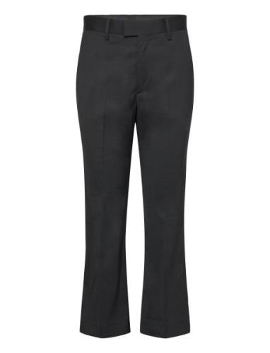 Cropped Kick Flare Trousers Bottoms Trousers Flared Black Filippa K