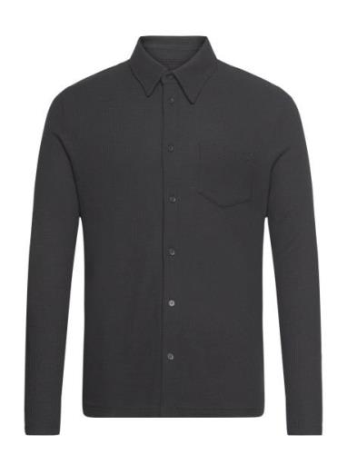 Waffle Jersey Shirt Designers Shirts Casual Black Filippa K