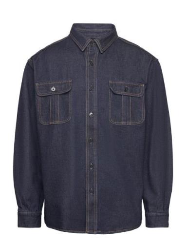 Over Denim Shirt Designers Shirts Casual Navy Filippa K