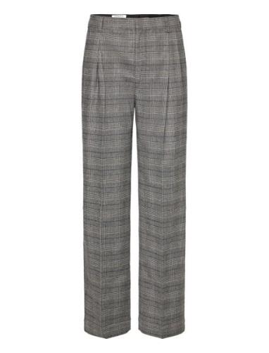 Pleated Trousers Bottoms Trousers Straight Leg Grey Filippa K