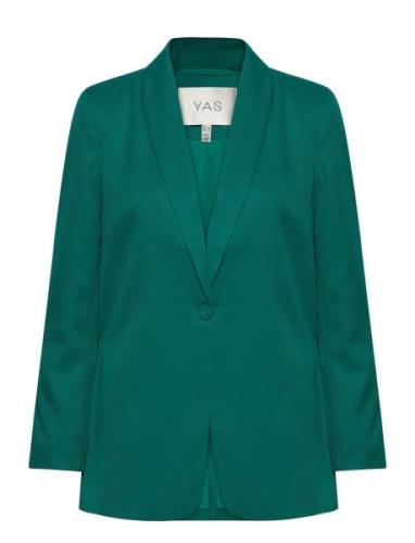 Yasdeeply Ls Blazer S. Blazers Single Breasted Blazers Green YAS