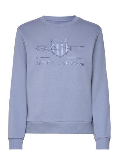 Reg Tonal Shield C-Neck Sweat Tops Sweat-shirts & Hoodies Sweat-shirts...