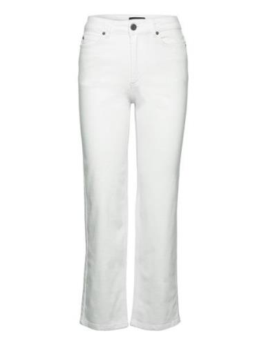 Natalia High-Rise Straight-Leg Jeans Bottoms Jeans Straight-regular Wh...