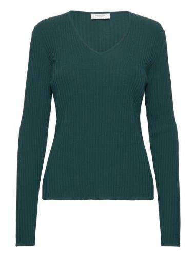 Viscose Pullover Tops Knitwear Jumpers Green Rosemunde