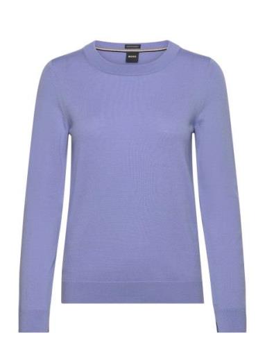 Feganasi Tops Knitwear Jumpers Purple BOSS