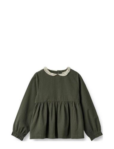 Blouse Kathrin Tops Blouses & Tunics Khaki Green Wheat