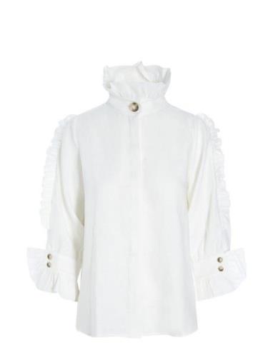 Yolanda Ns Tops Blouses Long-sleeved White Dea Kudibal