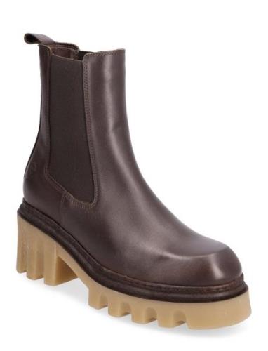 Women Boots Shoes Chelsea Boots Brown Tamaris