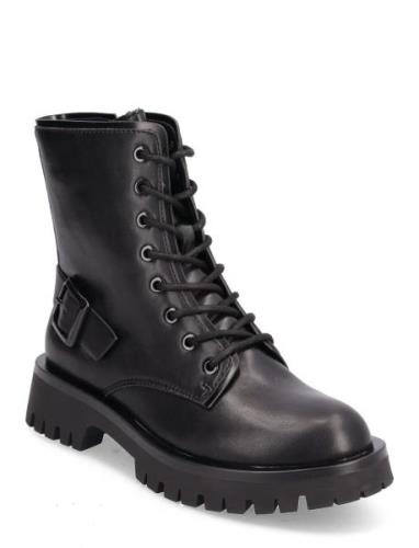 Women Boots Shoes Boots Ankle Boots Laced Boots Black Tamaris