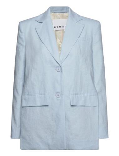 Linen Slit Blazer Blazers Single Breasted Blazers Blue REMAIN Birger C...