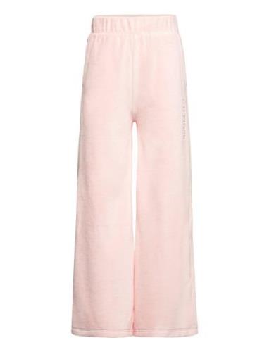 Velours Wide Leg Bottoms Trousers Pink Tommy Hilfiger