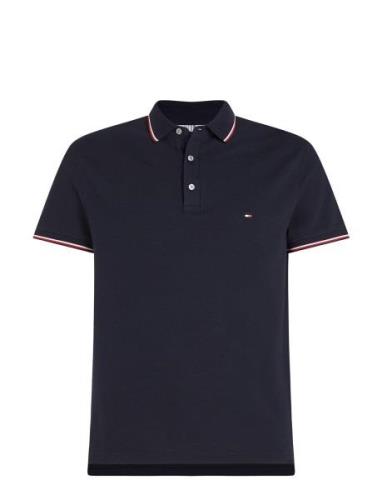 1985 Rwb Tipped Slim Polo Tops Polos Short-sleeved Navy Tommy Hilfiger