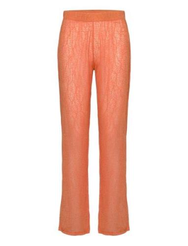 Rayannars Pant Bottoms Trousers Straight Leg Orange Résumé