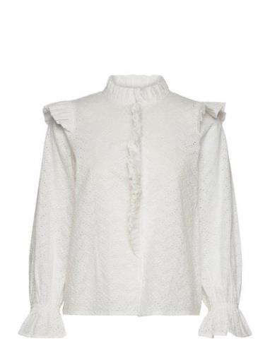 Daphne Blouse Tops Blouses Long-sleeved White Love Lolita