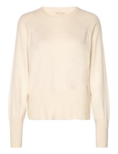 Esisa O-Neck Knit Tops Knitwear Jumpers Cream Esme Studios