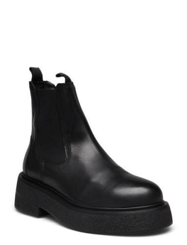 Natalia Shoes Boots Ankle Boots Ankle Boots Flat Heel Black Pavement