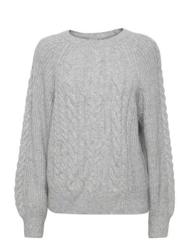 Ihmylle Ls3 Tops Knitwear Jumpers Grey ICHI